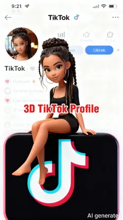 3D TikTok Profile