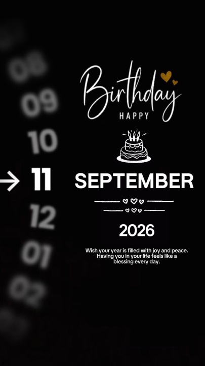 BIRTHDAY 11 SEPT