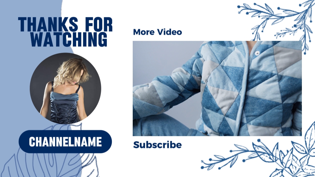 Blue Modern Outro