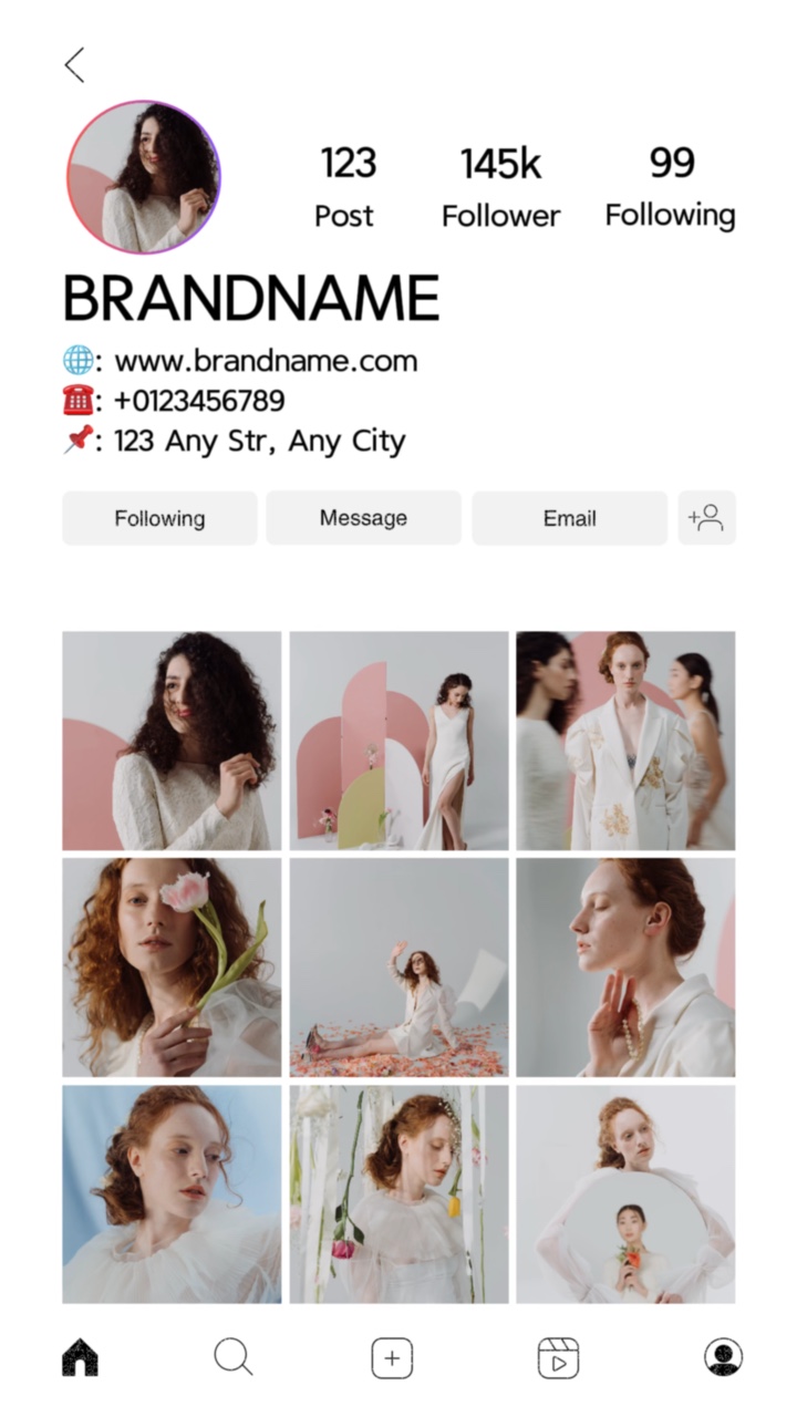 Bahar Giyim Ekran UI Arayüzü TikTok Stili 