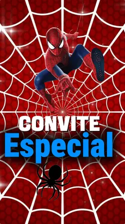 convite homem aranha