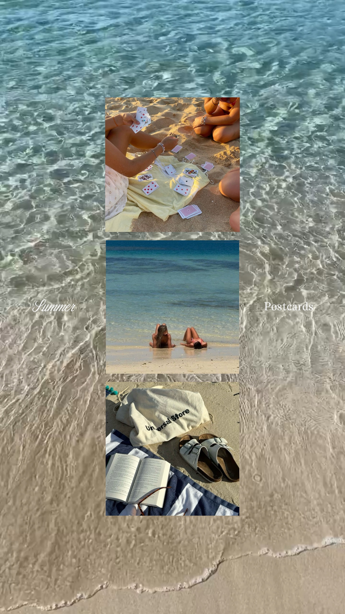 Cartões postais de verão 