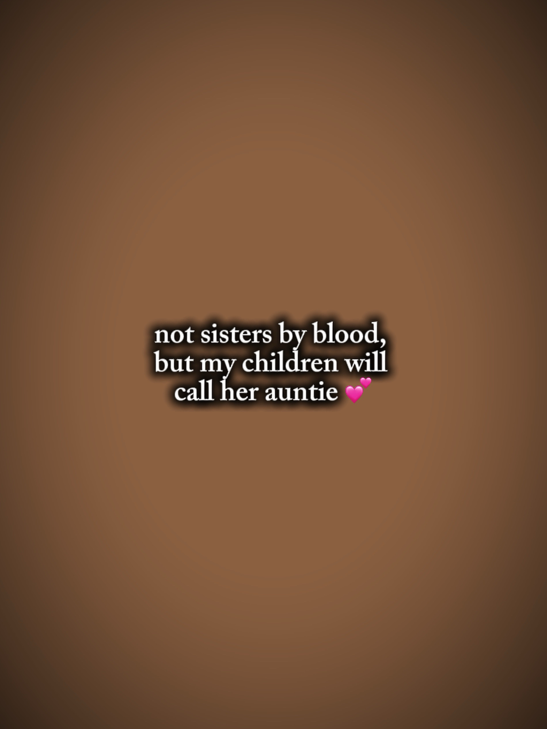 not sisters by blood