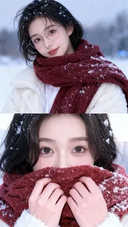 Mẫu AI tuyết rơi