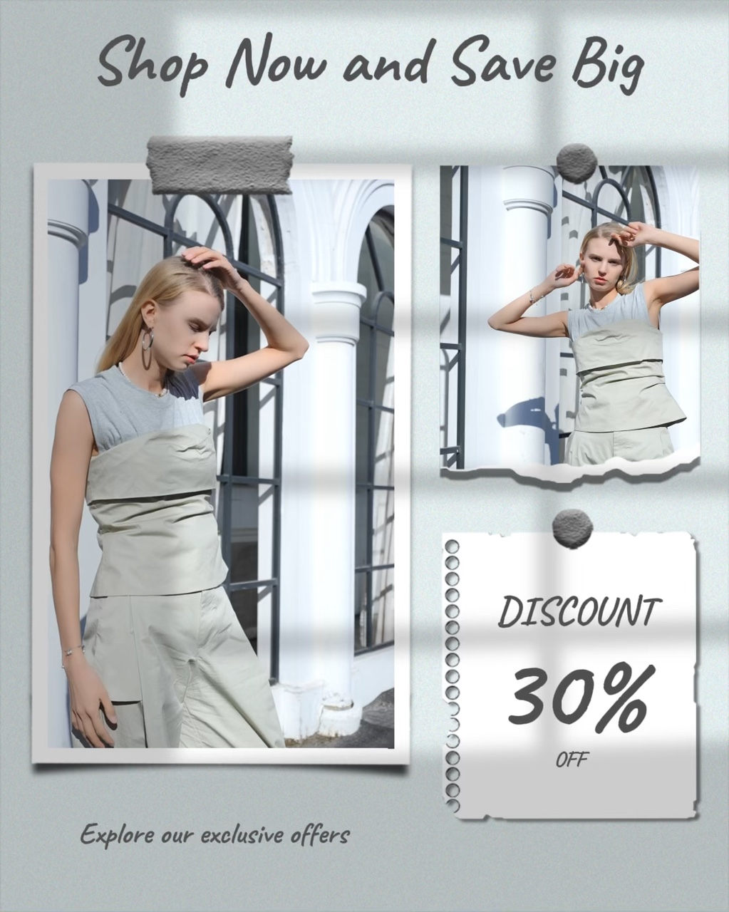 Vêtements et accessoires Modèle d'affichage de style frais