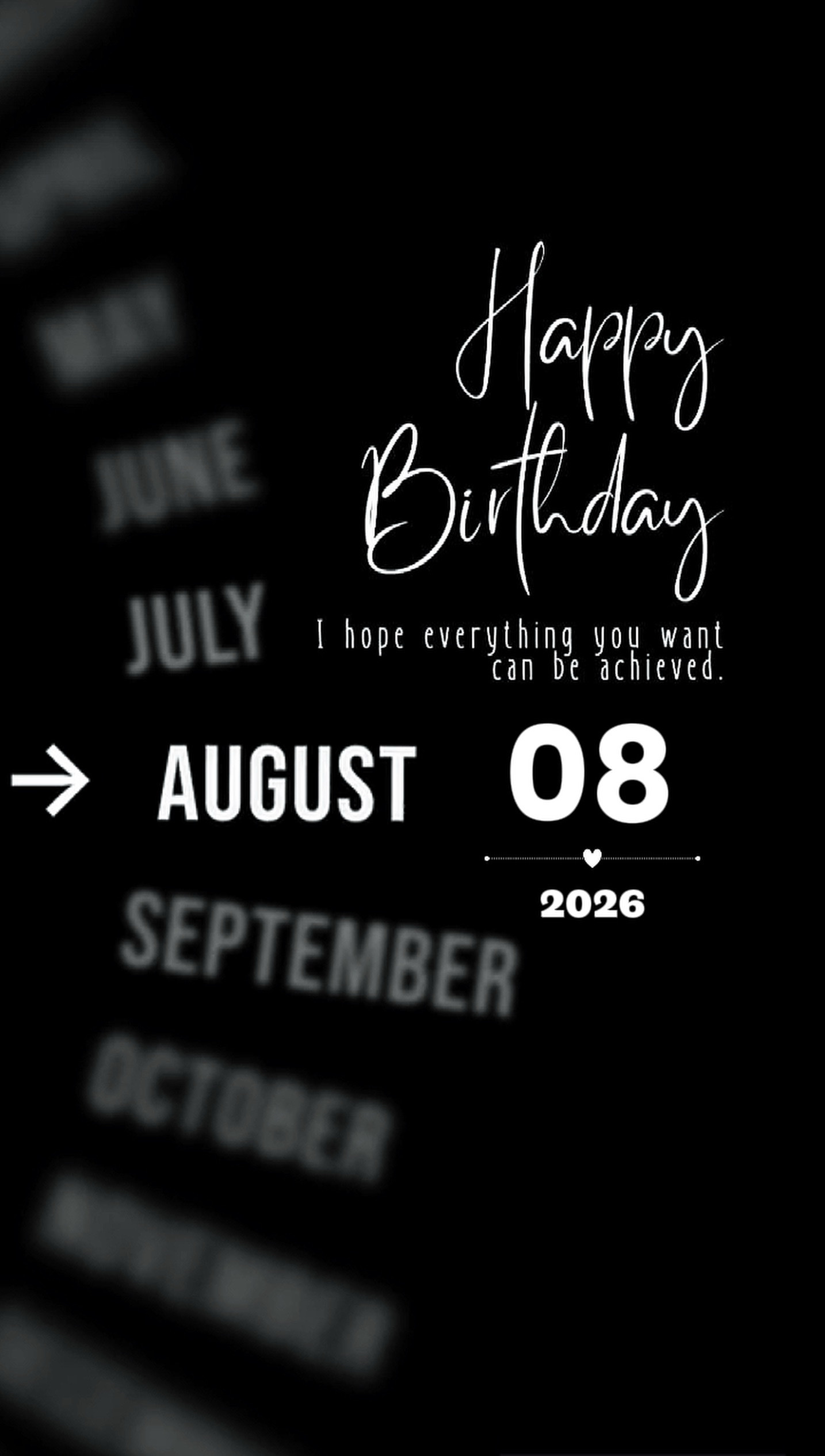 BIRTHDAY LOVE 08 AUG