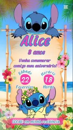 Convite Stitch 