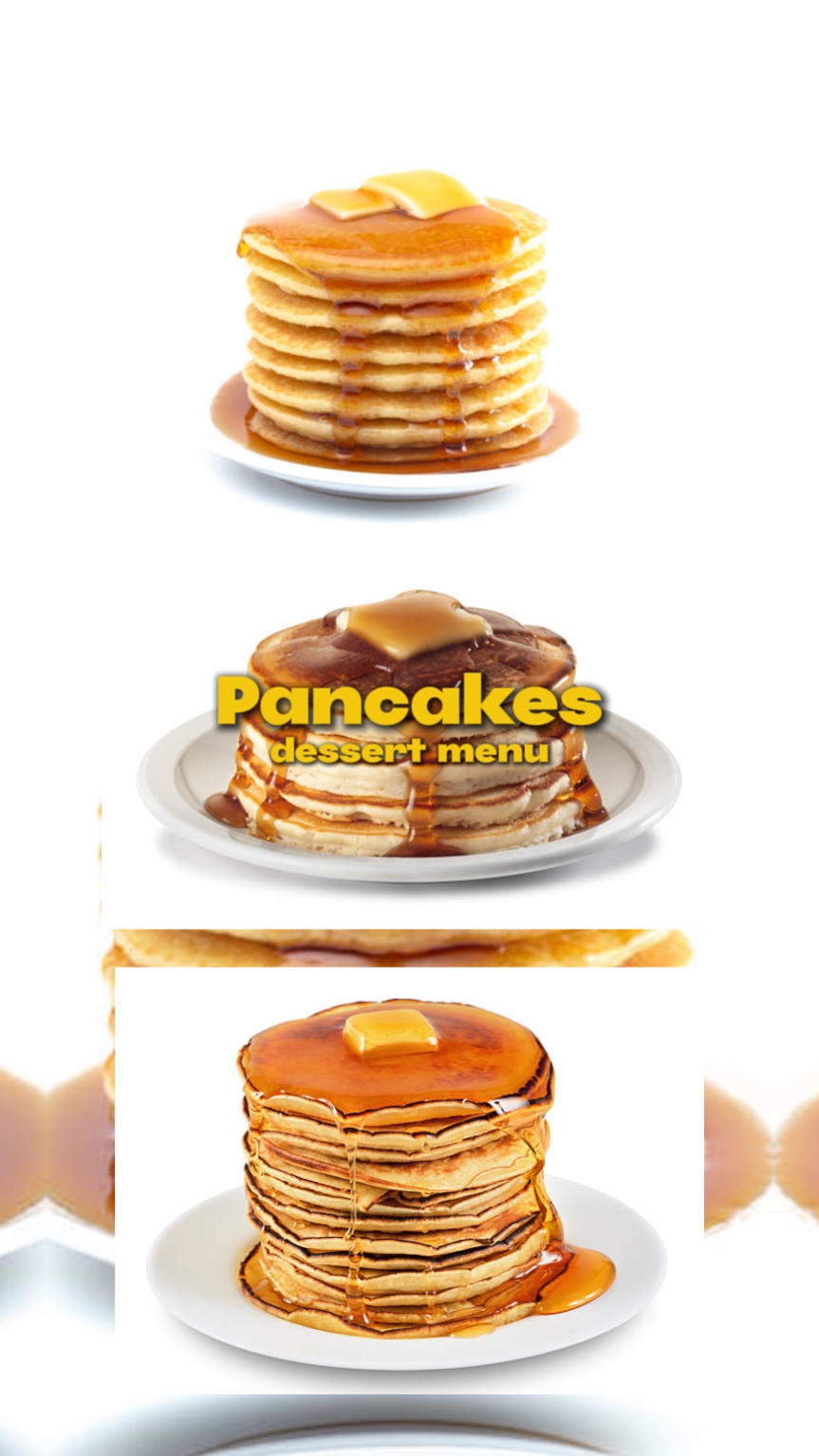 Pancakes Menu