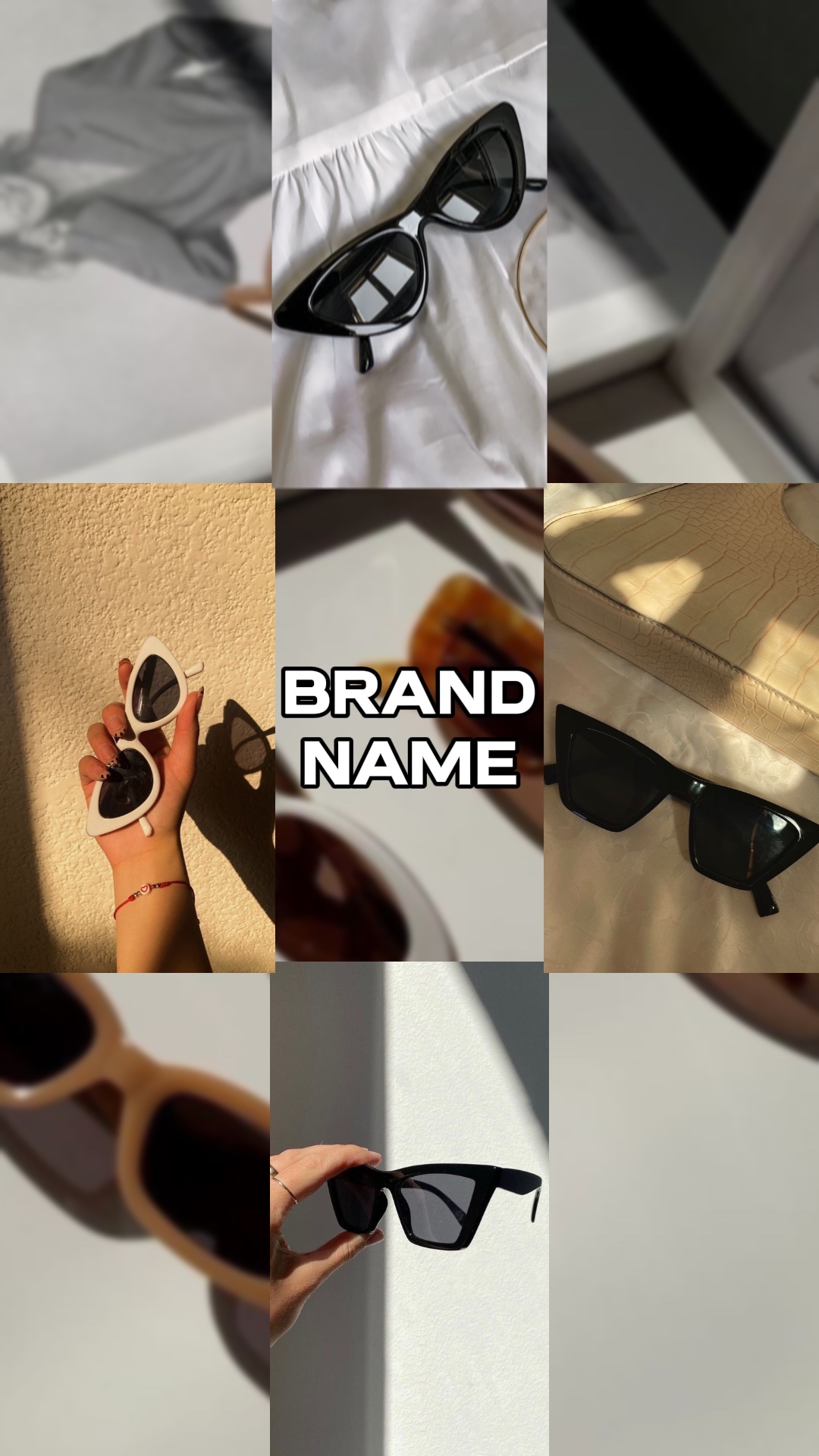 Sunglasses Product Display In Tiktok Style 