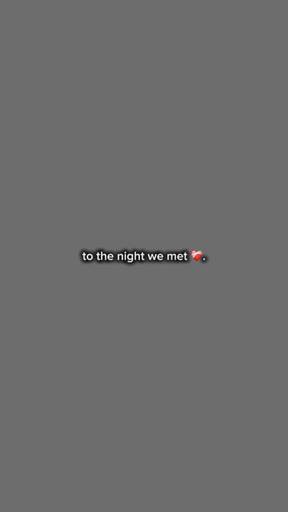 La nuit où nous nous sommes rencontrés