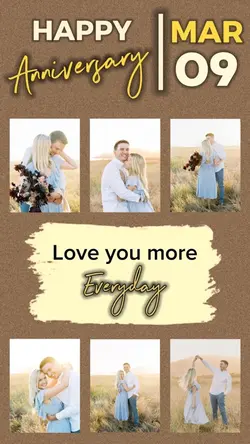 Happy anniv 9 mar