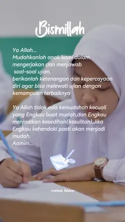 doa ujian sekolah