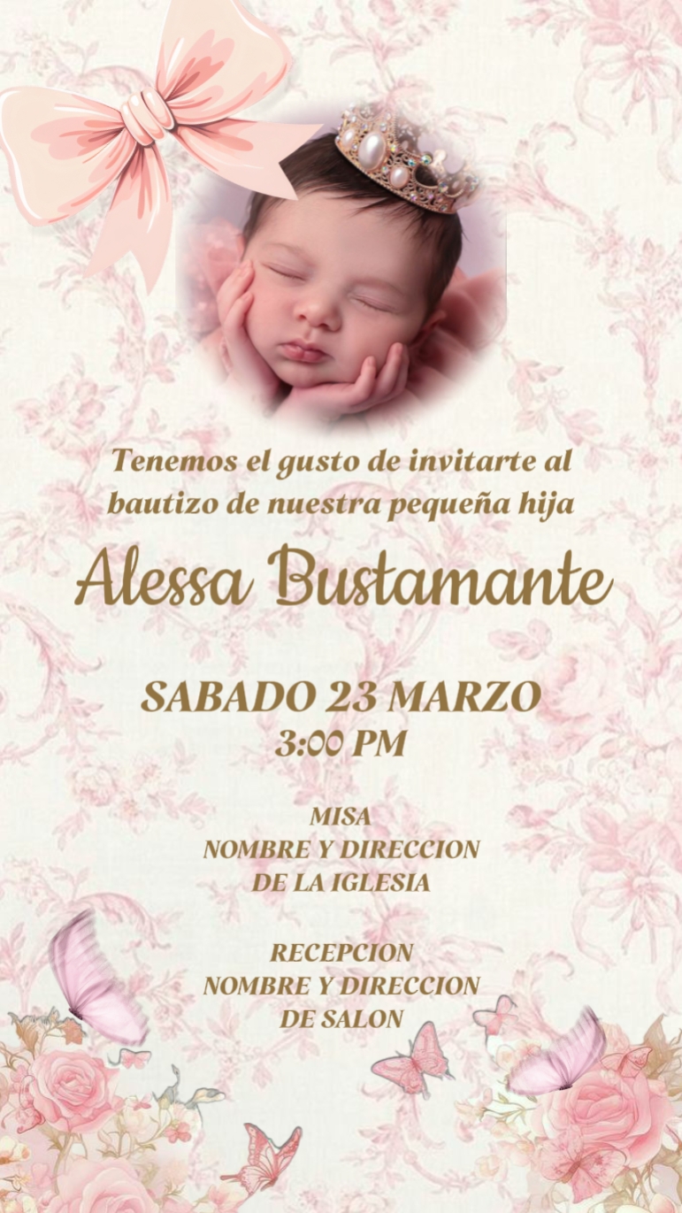 Convite Bautizo 