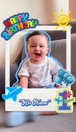 First birthday baby