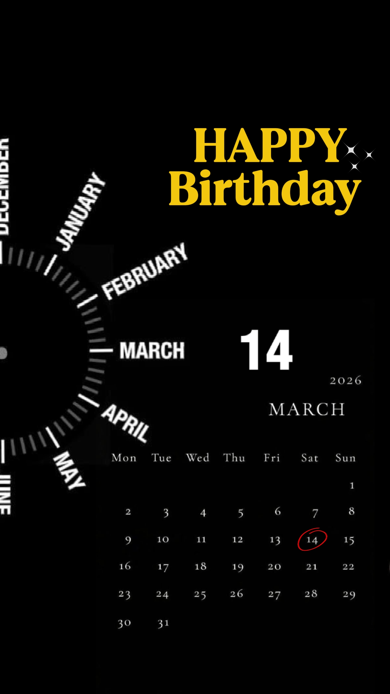 HBD 14 MARS 