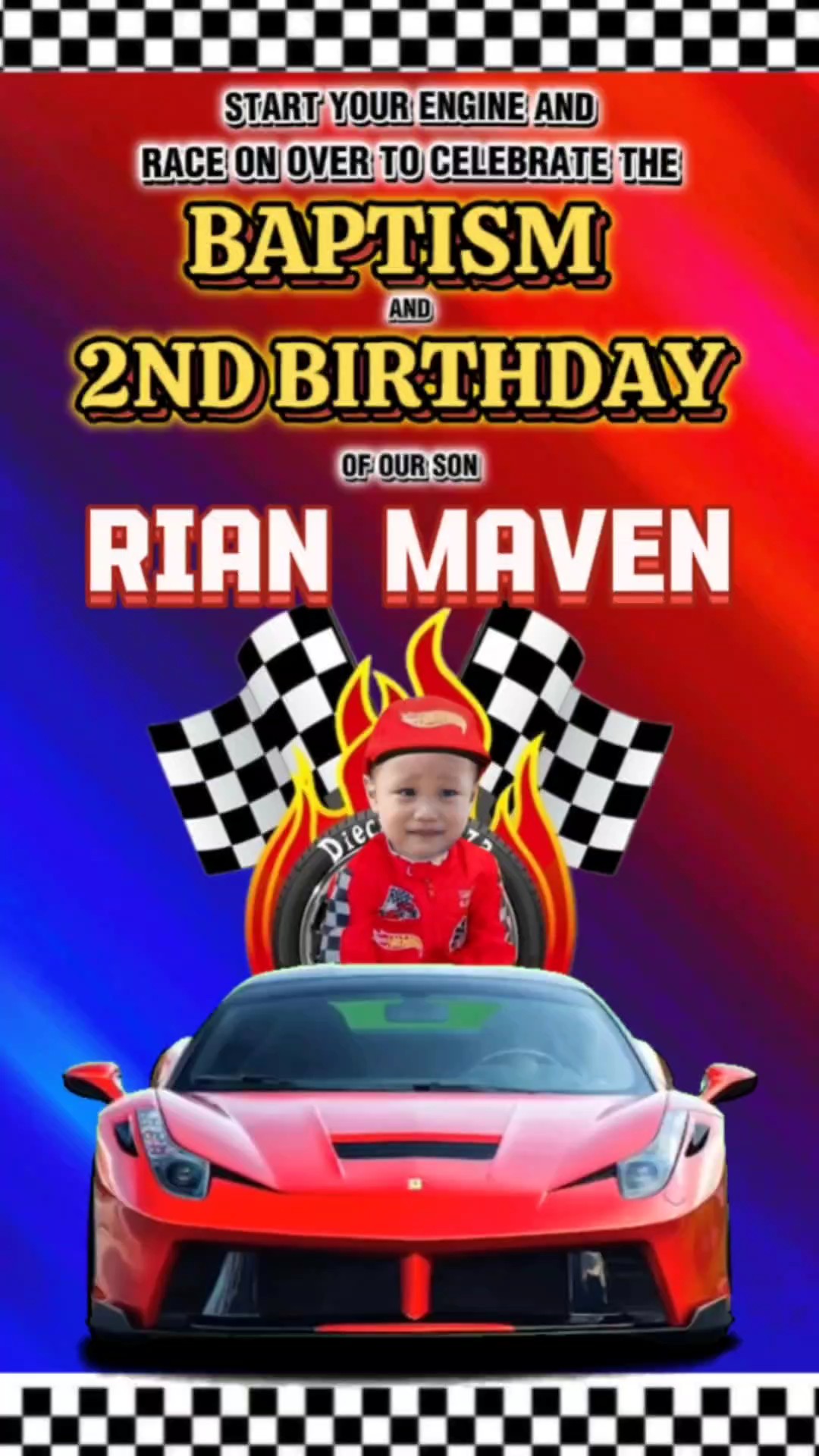 Hotwheels bday inv.