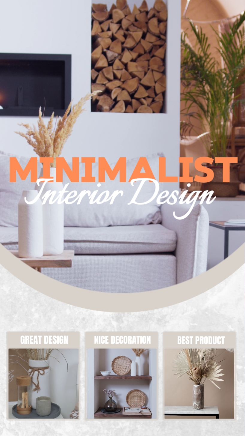 Design de Interiores Minimalista, decoração de móveis para casa 