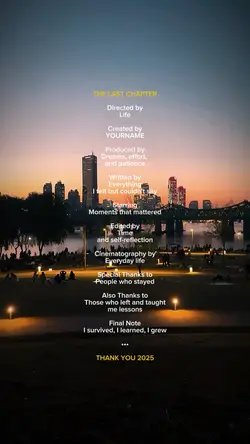 The last chapter