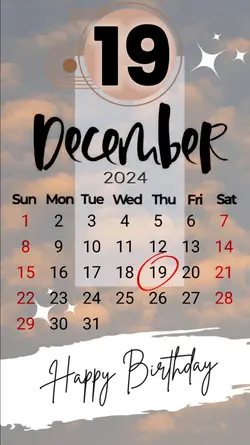 December19, birthday