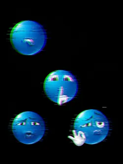 os emojis azuis 
