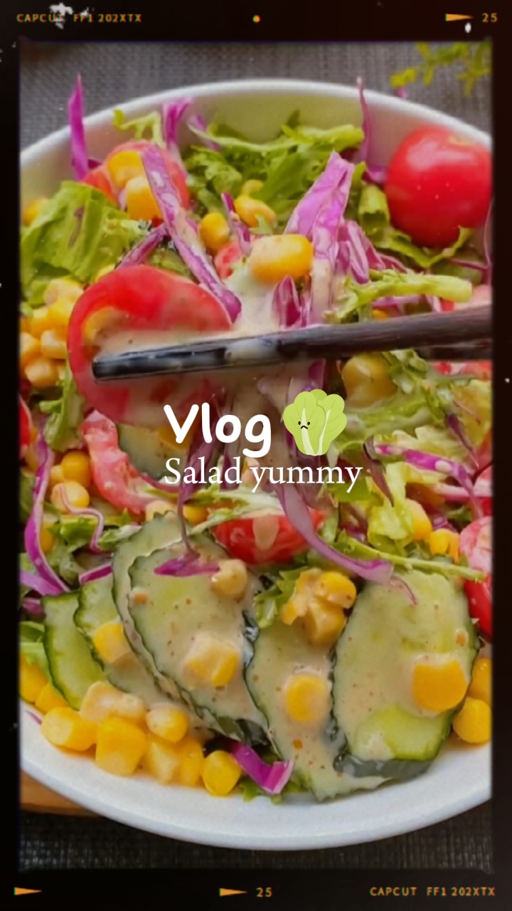 Vlog salad yummy 