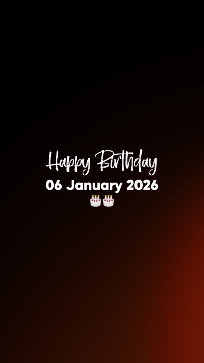 HBD 06 ENERO 