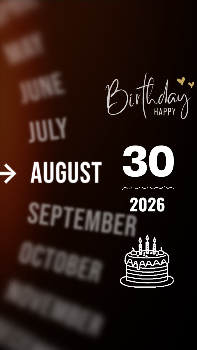 30 Agustus ulang tahun