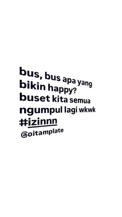 BUS, BUS APA YANG