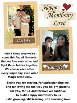 Happy Monthsary