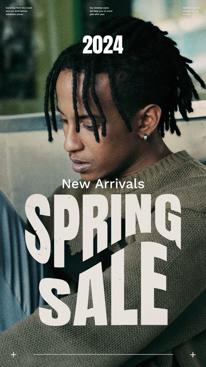 Vente de printemps affichage de vêtements pour hommes en petit écran