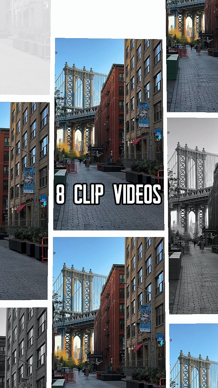 8 clipes de vídeos