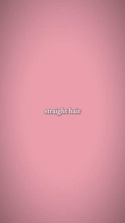 straight hair