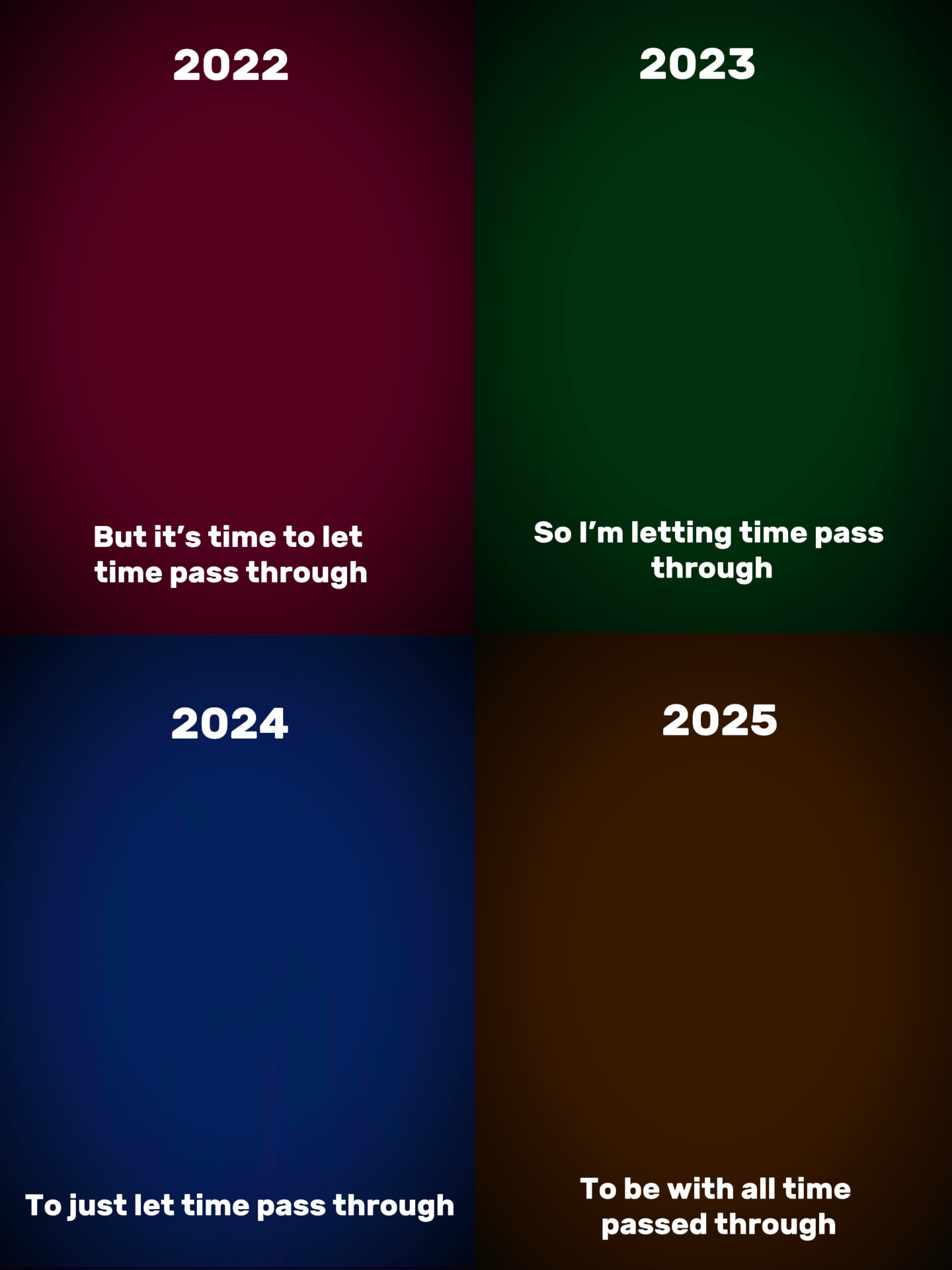 Le temps passe