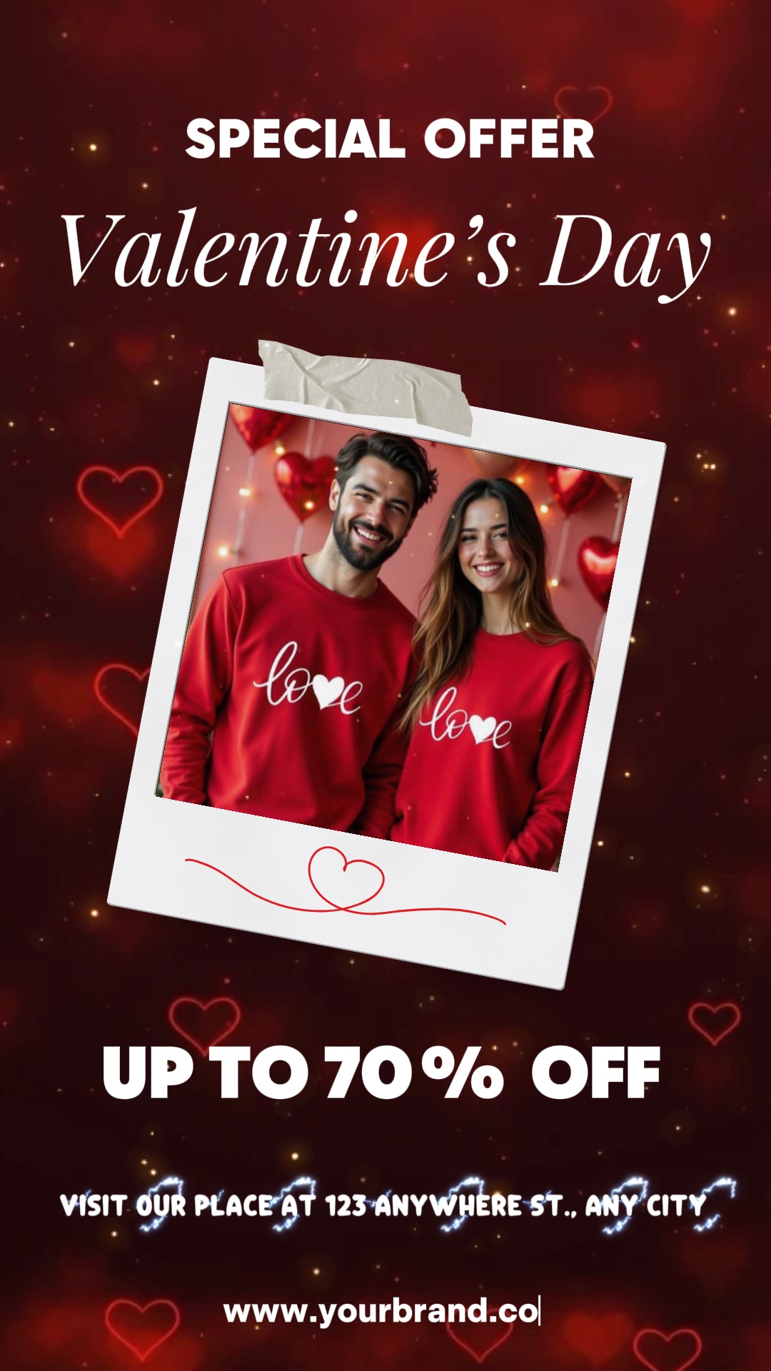 Angebot zum Valentinstag