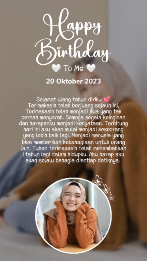 HBD PARA MIM 20 OKT