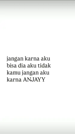 jangan karna aku 