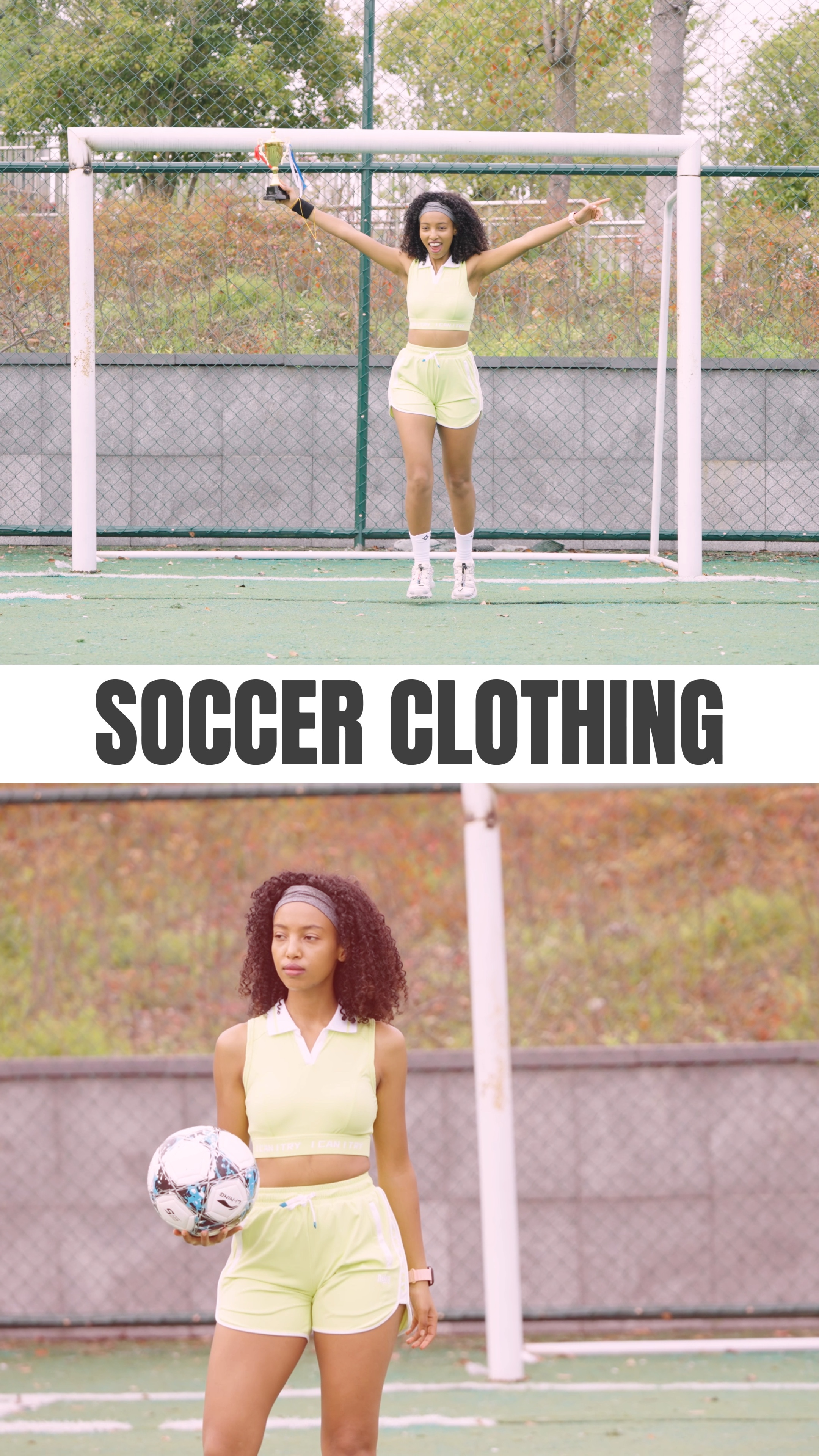 Modelo de negócio de roupas de futebol verde