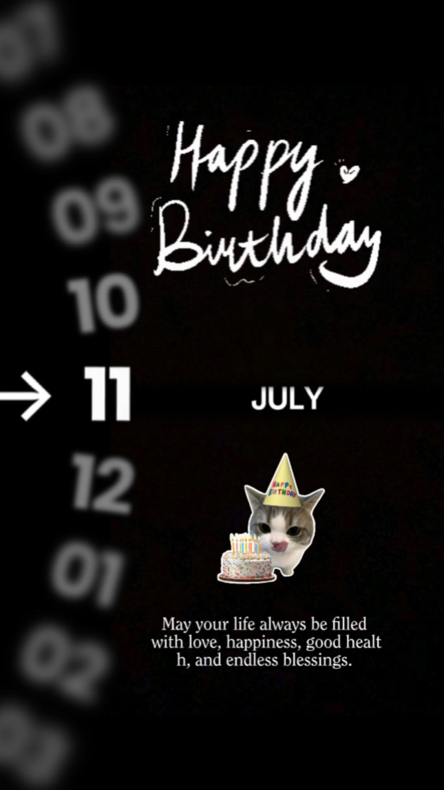 Cumpleaños 11 de julio 