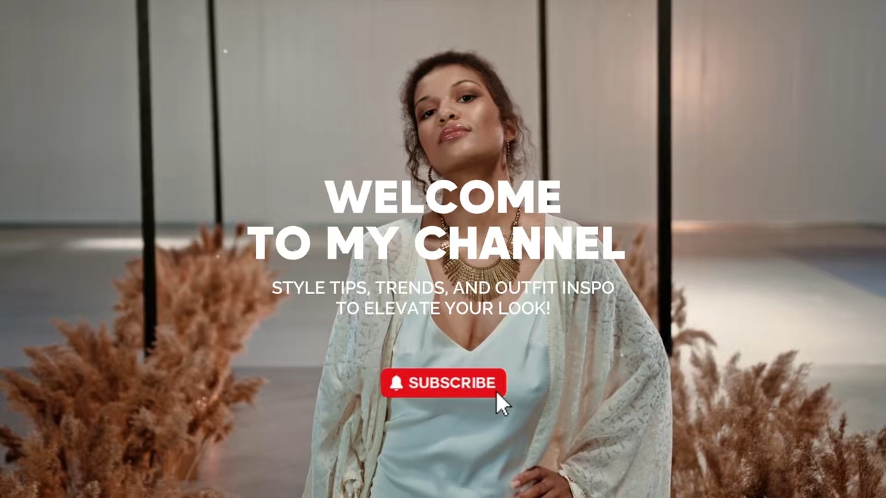 Youtube Giriş Şablonu, Moda Teması, Minimalist Tarz