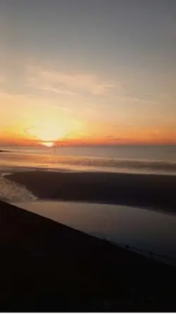 Sunset and sunrise 