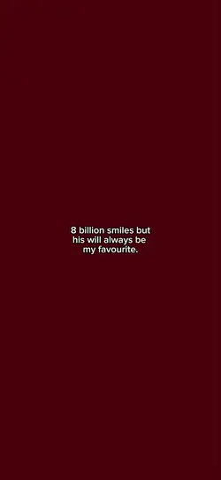 his smile. :)