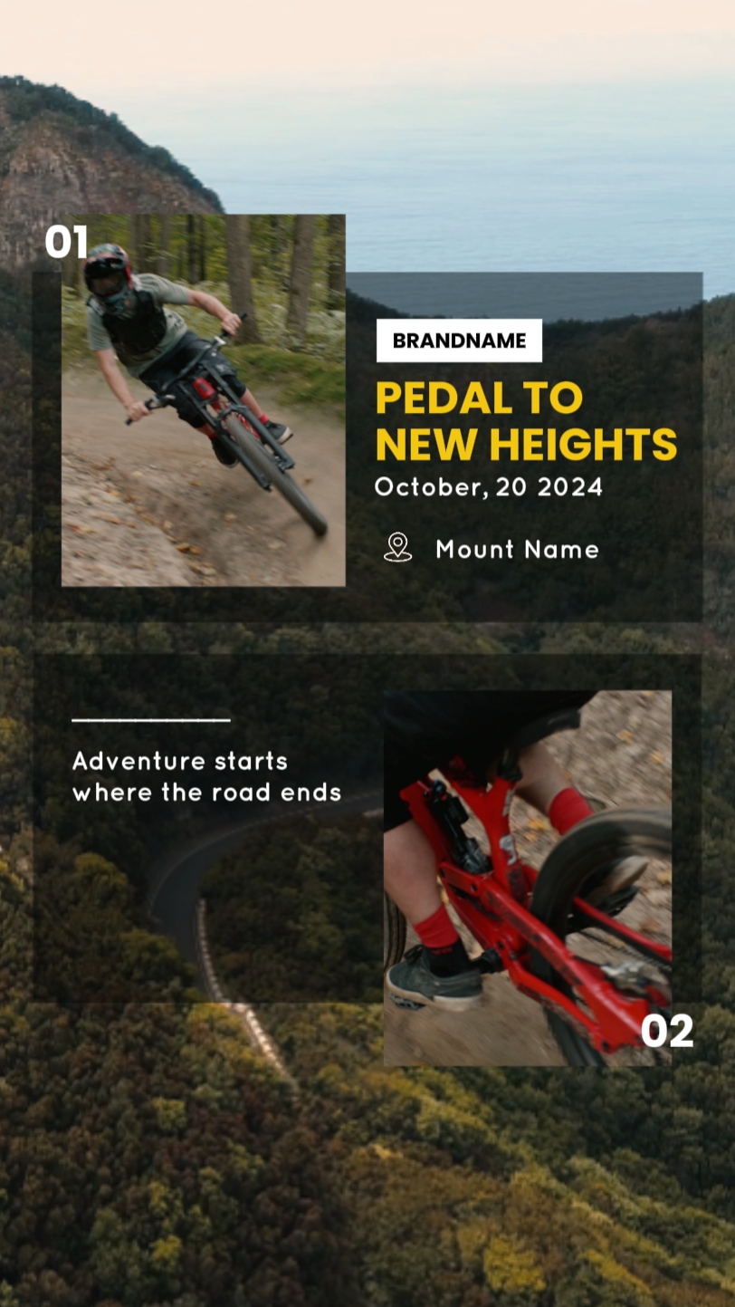 Minimalistische ästhetische Outdoor-Sport-Branding-Vorlagen