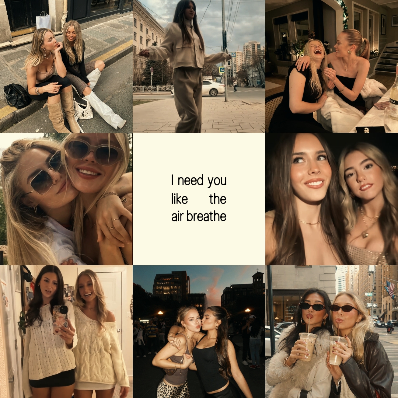 best friend collage