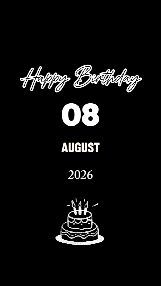 FELIZ HERMANO 8 DE AGOSTO