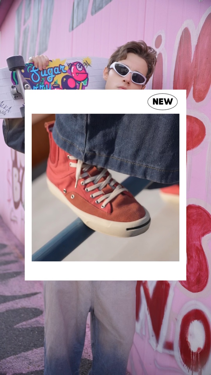 Exibição de produtos de moda masculina no estilo TikTok 