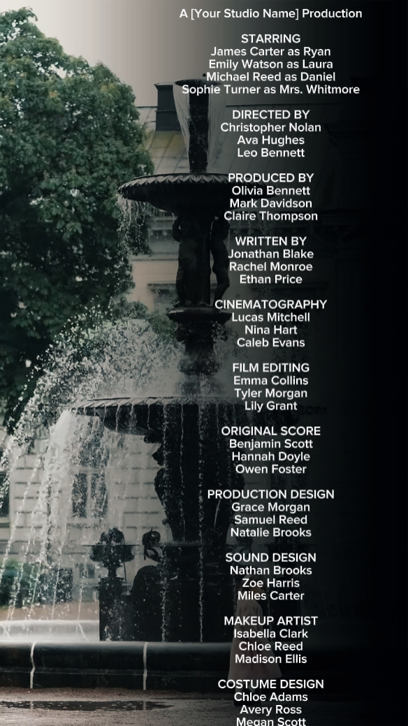 Outro Credits Film 