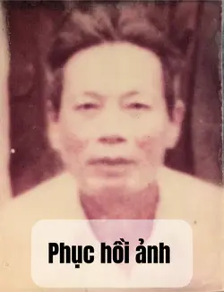 Phục hồi ảnh cũ