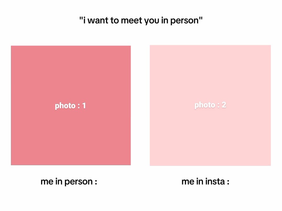 Eu pessoalmente Vs inst