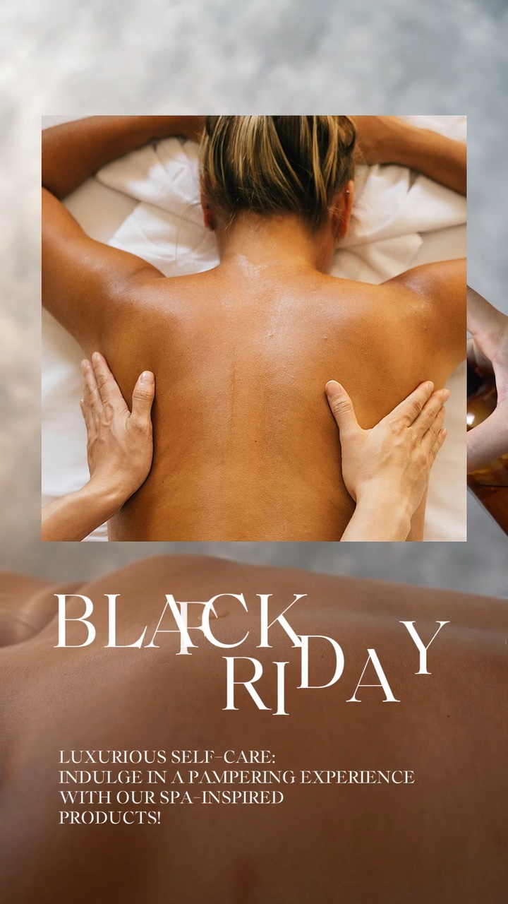 Black Friday Sale Industri Kecantikan Tampilan Produk Perawatan Kulit Gaya Minimalis