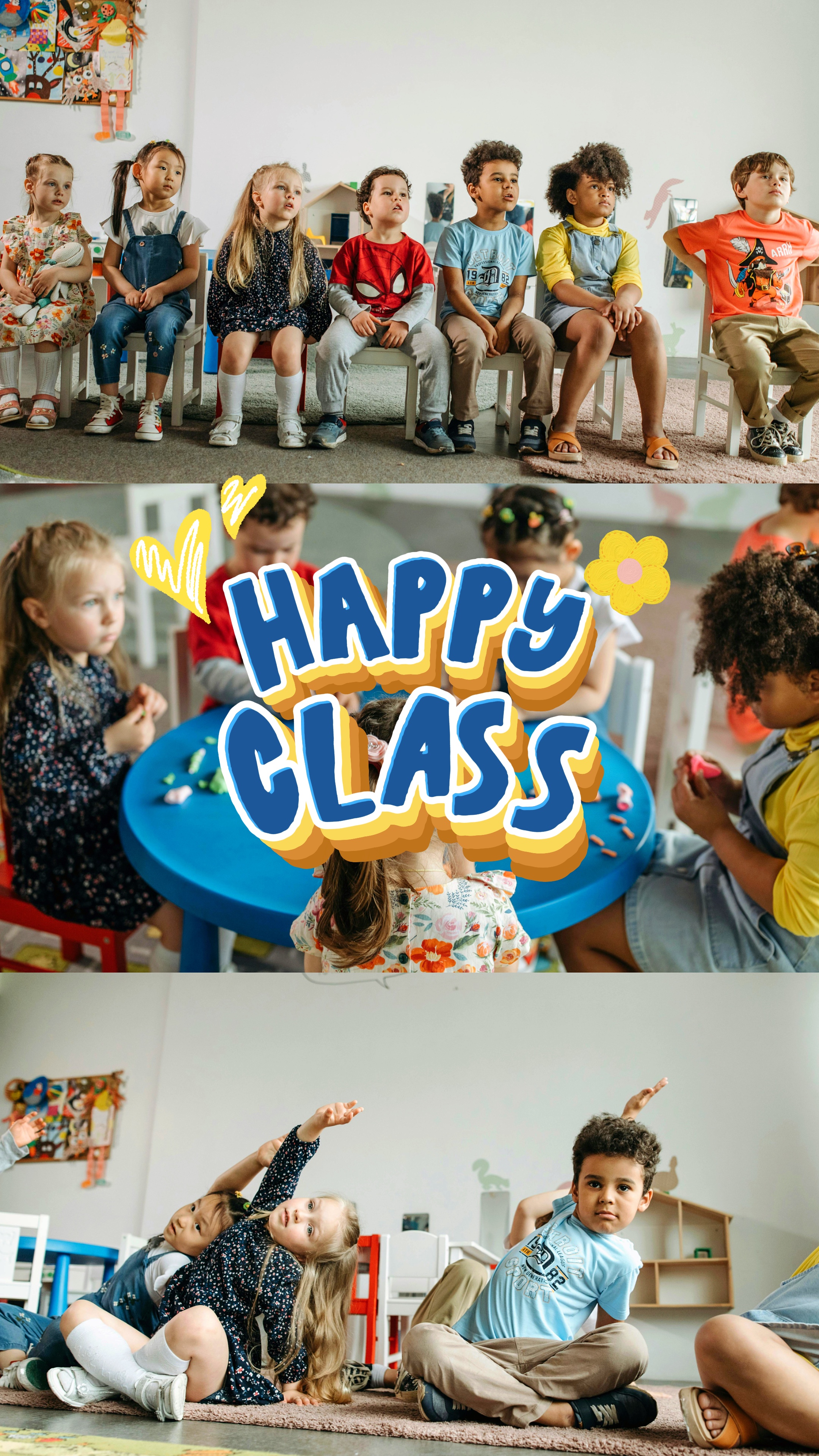 Glücklicher Schoo